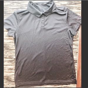 Women’s Nike Golf Gray Button Up Dri Fit Short Sleeve Shirt Polo Golf Tee